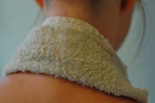 hot towel on neck