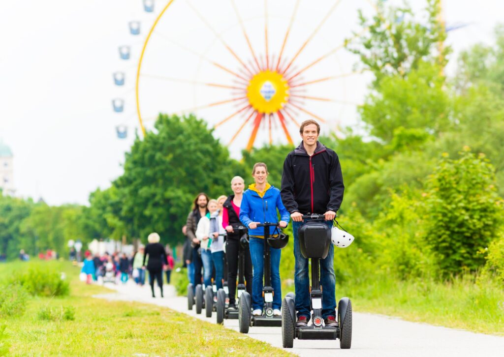 employees on segways