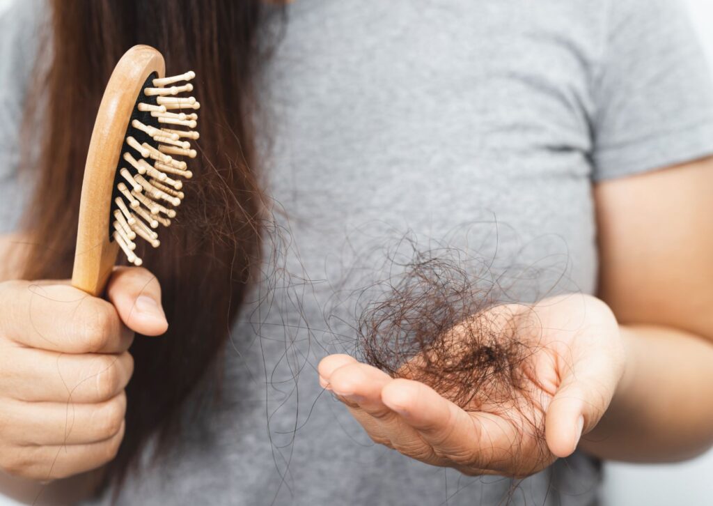 hair loss after brushing hair