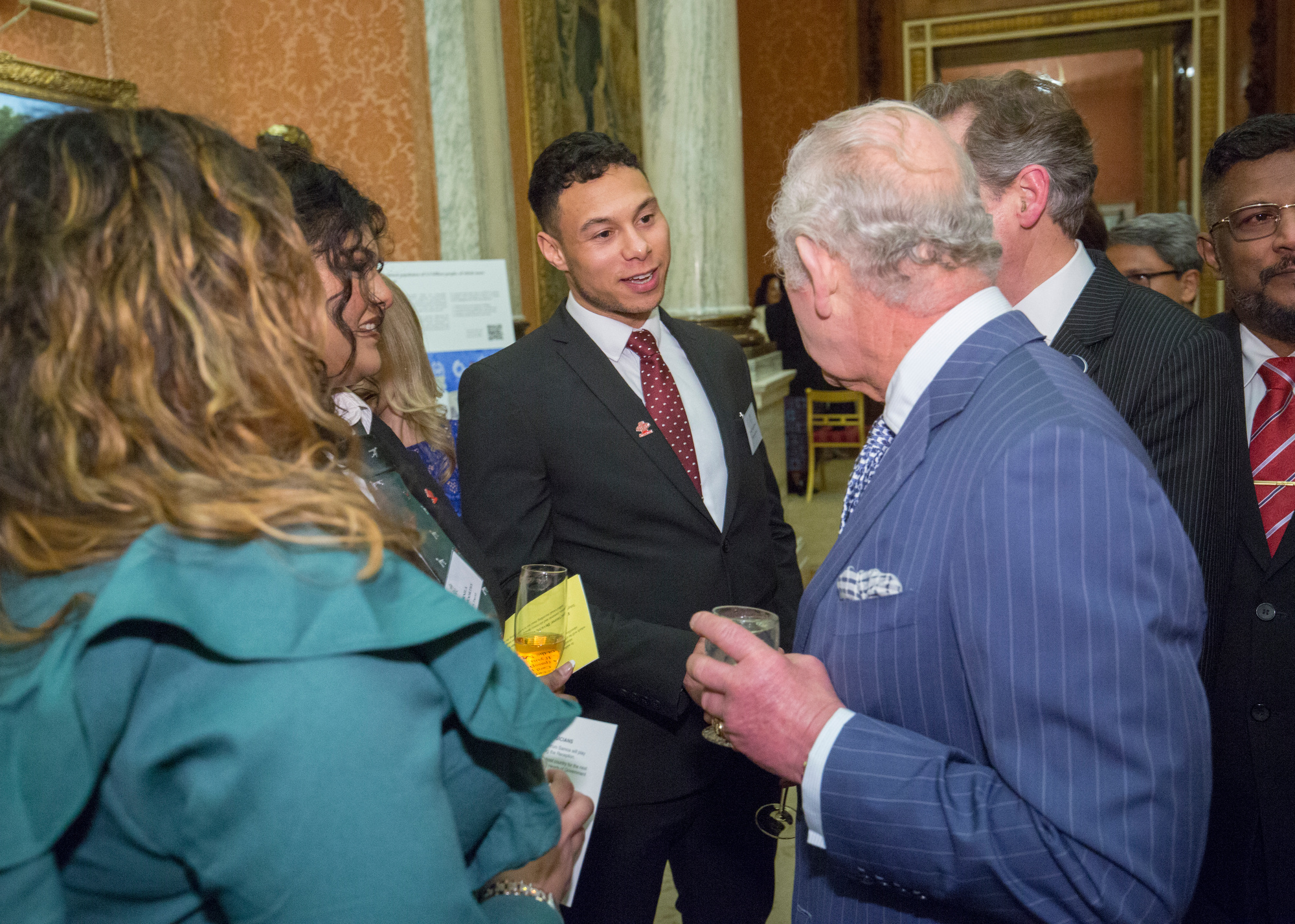 Tyler Lowe meeting King Charles