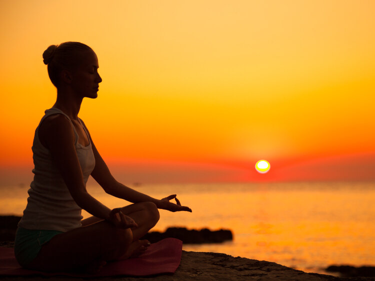 meditating for positive mental health