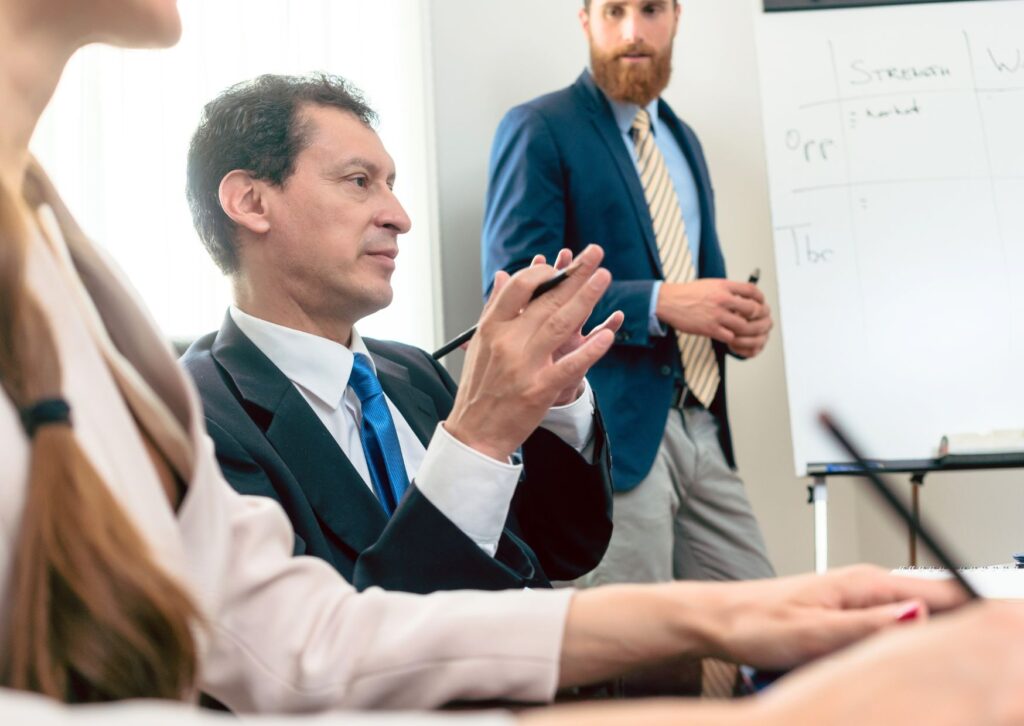 man-in-a-meeting-looking-unimpressed