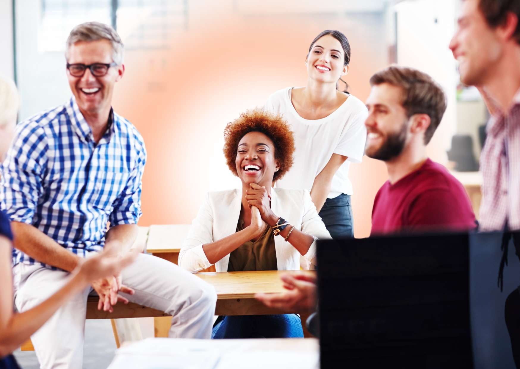 staff-smiling-in-a-company-with-an-awesome-workplace-culture