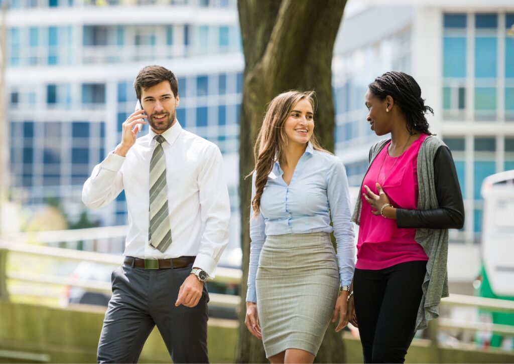 staff-walking-outside