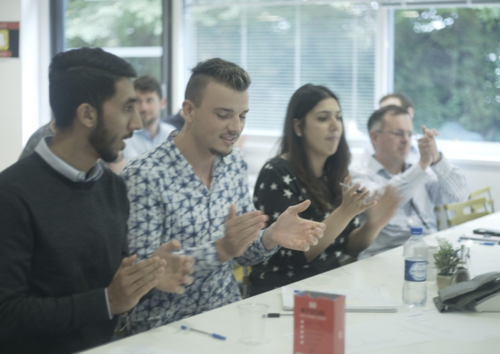 clapping after wellbeing workshop